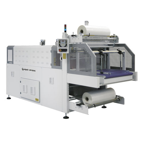 Automatische Schrumpffolienverpackungsmaschine - BP1102AS - Smipack S.p.A. - für die Lebensmittel- und Getränkeindustrie / Schalen / für Kisten