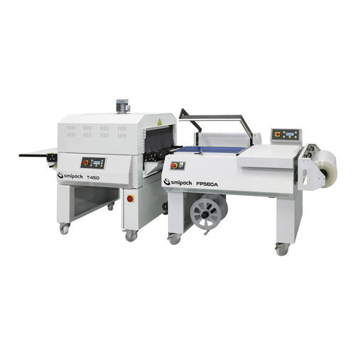 Halbautomatischer Winkelschweißer - FP560A  series - Smipack S.p.A. - automatisch / mit Schrumpftunnel / Schrumpffilm-Verpackungsmaschine