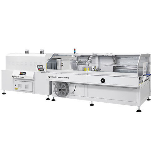 Kontinuierliche Seitenschweißmaschine - HS800 SERVO - Smipack S.p.A. - servogesteuert / elektrisch / mit Schrumpftunnel