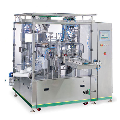 Automatische Abfüllmaschine mit Traysealer - FS 824 – FS 840 - SN Maschinenbau GmbH - für die Lebensmittelindustrie