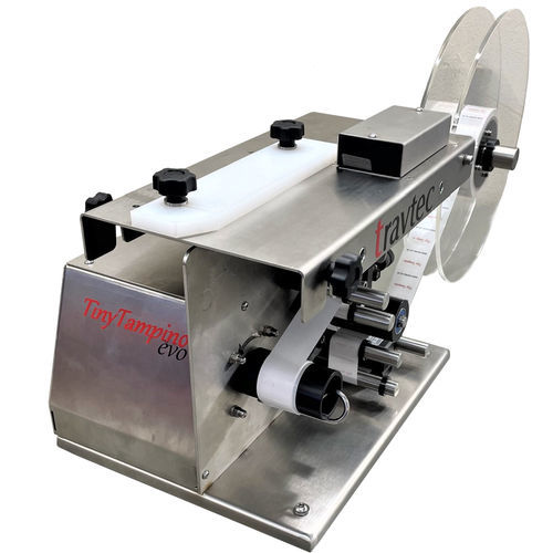 Fälschungssichere Etikettiermaschine - Tiny Tampino EVO - Travtec Group - halbautomatisch / für Karton / für Kisten