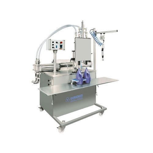 Halbautomatische Füllmaschine - 10000 series - Würschum GmbH Dosieranlagen-Abfüllmaschinen - Flaschen / für Walzen / für die chemische Industrie
