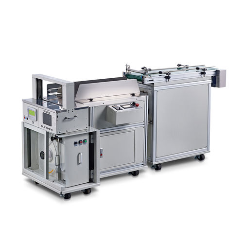 Automatische Banderoliermaschine - WK-02-30SF - DONGGUAN XUTIAN MACHINE CO.LTD. - mit OPP-Film / Inline / mit Bandförderer
