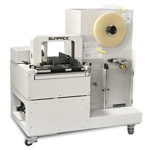 Automatische Banderoliermaschine - WK05-30C3A1-N - DONGGUAN XUTIAN MACHINE CO.LTD. - mit Touchscreen / mit OPP-Film / mit Bandförderer
