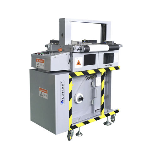 Automatische Banderoliermaschine - WK02-30ABS - DONGGUAN XUTIAN MACHINE CO.LTD. - mobil / Inline / mit Bandförderer