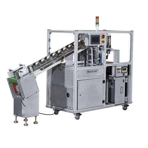 Automatische Banderoliermaschine - WK02-30ABF - DONGGUAN XUTIAN MACHINE CO.LTD. - mit Touchscreen / Papierband / für die Druckindustrie