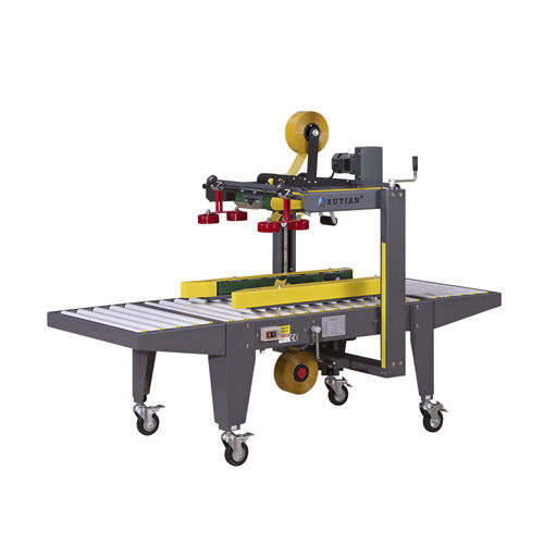 Kartonverschließer mit Klebeband - XT-553RL - DONGGUAN XUTIAN MACHINE CO.LTD. - halbautomatisch