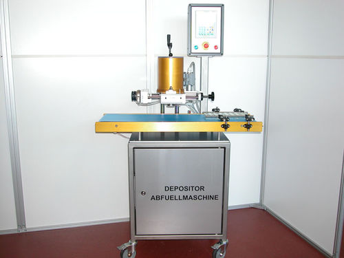 Halbautomatische Abfüllmaschine - depositor D03 - ZUM WALD Maschinen- & Apparatebau - für Töpfe / für kleine Schokoladenprodukte / volumetrisch