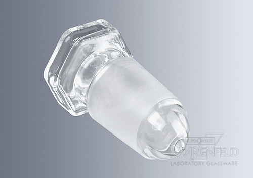 Sechseckiger Stopfen - Paul Marienfeld GmbH & Co. KG - außen / Glas / für Laborglasware
