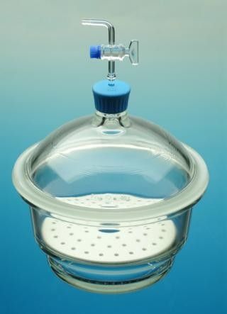 Exsikkator / Labor Glas - ø 300 mm - Dixon Glass Ltd - Vakuum