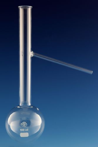 Destillier-Fläschchen - 250 - 500 ml - Dixon Glass Ltd - Borosilikatglas / zur chemischen Analyse