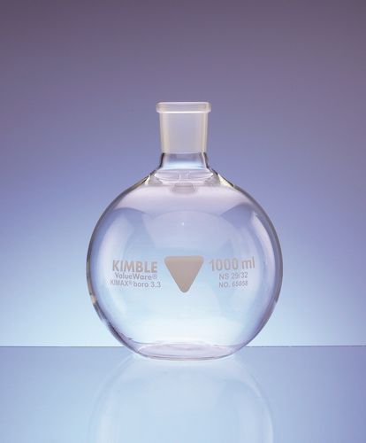 Ballon-Phiole - 50 - 1 000 ml - Dixon Glass Ltd - mit flachem Boden / Borosilikatglas