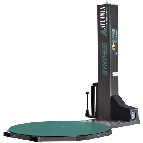 Stretchwickler mit Drehteller - Synthesi - Atlanta Packaging UK LTD - halbautomatisch / mit mechanischer Bremse / mit Elektromagnetbremse
