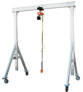 Portalkran auf Rollen - AHA SERIES - Vestil Manufacturing - für Werkstatt / Aluminium