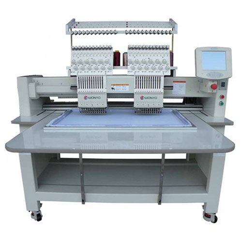 Zweikopf-Stickmaschine - WY1202C - Wonyo  - 12 Nadeln / 9 Nadeln / computergestützt