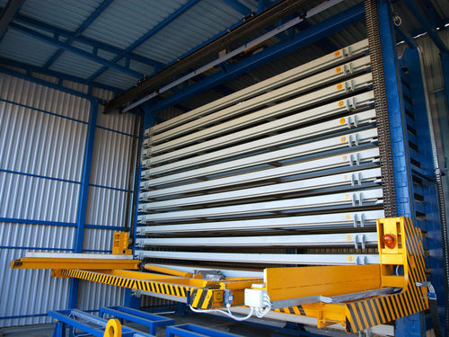 Vertikales automatisches Lagersystem - Techvagonmash - für Blech