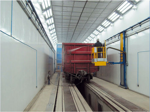 Arbeitsplattform - Techvagonmash - Zugang / mobil / pneumatisch