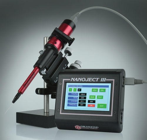 Mikro-Einspritzer / Labor - Nanoject III  - Drummond Scientific Company - mit Touchscreen / programmierbar / manuell