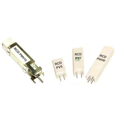 Drahtgewickelter Widerstand - PV / PVH / PWV series   - RCD Components - NS / mit axialen Anschlüssen
