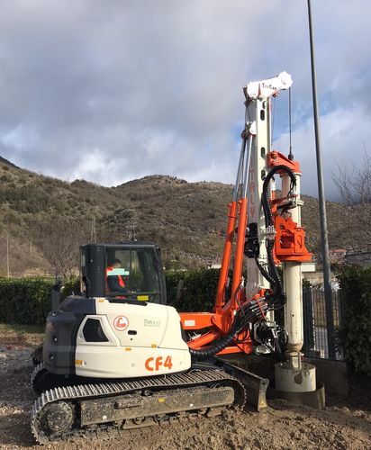 Bohrgerät für Verbindungsverankerung - CF4 - TESCAR Srl - geotechnische / Stabilisierung / Pfahl