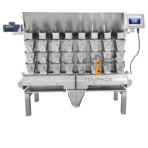 Mehrkopf-Wiegemaschine - TY-ZHZ083M13-01-12 - Zhongshan TO-U Packaging Machinery Co.,Ltd - für Fleisch / für Fisch / mit Schwingförderer