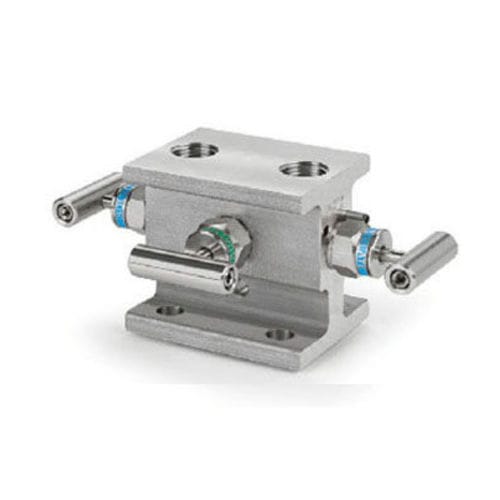 3-Wege-Verteilerblock - M30H154GFSSVT - HAM-LET - Edelstahl / innen / Flansch