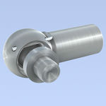 Anhoer Winkel-Kugelgelenk L-Form M8x1.25 - Kugelgelenkstange Für Rasenmäher Und Traktoren