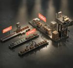 automatischer Drucker mit Etikettenaufbringer