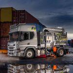 LKW-montierte mechanische Kehrmaschine