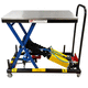 Scherenhubtisch / pneumatisch / mobil / rollend