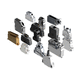 Steckverbinder-Gehäuse / D-Sub / mit EMV-Abschirmung / Metall / Aluminium