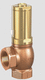 Entlastungsventil für Gas / Messing / für Fluide / Bronze