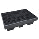 Auffangpalette für 2 Fässer / HDPE