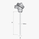 Pt100-Temperaturfühler / Pt1000 / Thermoelement Typ J / Thermoelement Typ K