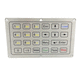 einbaufähige Tastatur / piezoelektrisch / 24 Tasten / Touchpad