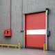 Rolltor / anodisiertes Aluminium / automatisch