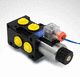 direktgesteuertes Magnetventil / für Öl / hydraulisch / doppelt