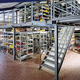 Stahlbaubühne mit Aufbewahrungssystem / für Lagerhallen