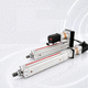 elektrischer Servozylinder / teleskopisch / Kugelgewindespindel / mit Servomotor