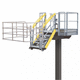 klappbare Treppe / Edelstahl / für Tanker
