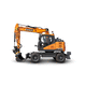 mittelgroßer Bagger / Rad / Diesel / für Baustellen