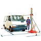 mobiler Kran / Turm / hydraulisch / kompakt
