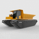 amphibischer Muldenkipper / starr / Diesel / für Baustelle