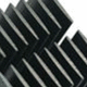 Aluminium-Kühlkörper / mit geraden Flügeln / extrudiert