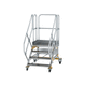 Treppe für Außenbereich / Aluminium / Edelstahl / mobil