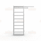 Schiebetor / manuell / galvanisiertem Stahl / Sicherheit