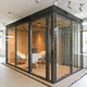 modulierbares Raum-in-Raum-System / Akustik / Aluminium / Glas