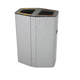 Abfallbehälter / galvanisiertem Stahl / für Recyclingprodukte / verriegelbar / mit Griff