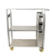 Arbeitsplatz-Wagen / Aluminium / mit Schublade / Korb