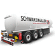 Tank Sattelauflieger / 3-Achsen / angehängt / für Kraftstoff